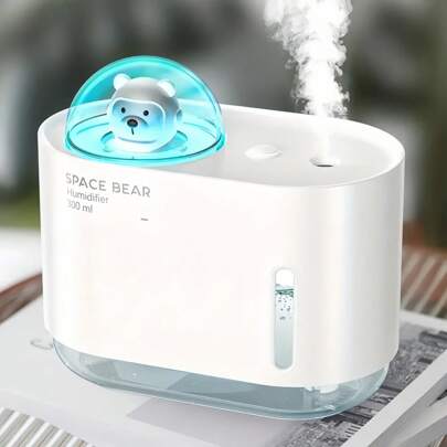 Silent Sound Wave Technology Cold Fog Humidifier With 7-Color Night Light - Portable, USB Powered, Suitable For Bedroom And Office Comfort