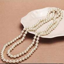 Pearl Necklace (2 Double Strands) - 米色 - 查看 6