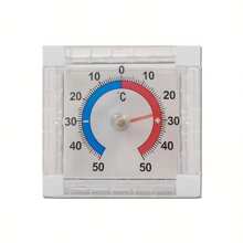 1/2 piezas Termómetro y higrómetro autoadhesivos, alta precisión de 0.1°C, material de plástico, sin necesidad de alimentación, adecuado para oficina, camping, interior/exterior, ventana, pared, invernadero, jardín, hogar - Monitor de temperatura estacional