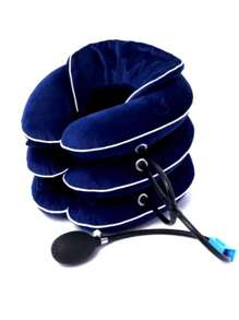 1入組頸部牽引器充氣式按摩枕旅行枕頸椎放鬆枕