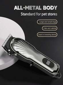 Quiet Cat Grooming Clipper, Wireless Cat Hair Trimmer For Matted Fur, Pet Grooming Shaver For Beauty, Suitable For Cats And Small Dogs - Dark Grey - View 3