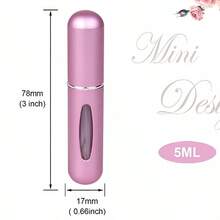 1pc Purple Dispenser Bottle Portable Mini Refillable Perfume Bottle For Travel, Travel Perfume Dispenser, Pocket Refillable Atomizer, 5ml - Màu tím - Xem 11