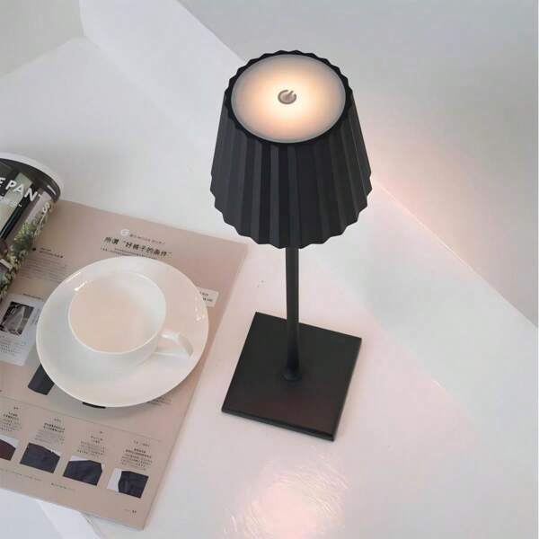 Lampe de table LED tactile rechargeable moderne - Éclairage ambiant élégant pour la maison, le bar, l'hôtel