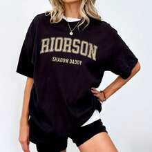 Fourth Wing Shirt OFFICIALLY LICENSED, Riorson Shadow Daddy Shirt, Sy Reader, Xaden Riorson Shirt, Book Merch, Rebecca Yarros, Basgiathsuitable For Summer Wear, Paired With Printed Shirts, Ladies' Tops, And Printed Short-Sleeve Shirts. Women's Clothing - Black - View 1