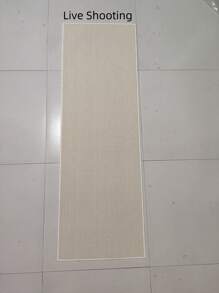 1pc Ivory Plush Solid Color Minimalist Decorative Carpet, Home Decor Rug, Dirt-Resistant, Comfortable, Washable Carpet For Living Room, Bedroom, Bathroom, Study, Closet