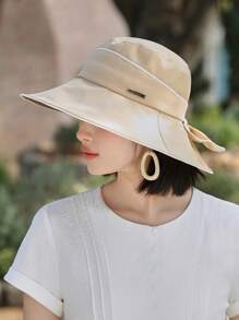 A 2025 New Summer Neck Protection Sun Shawl Sun Hat For Women All-Match Fashion Anti-Ultraviolet Enlarged Brim Sun Hat