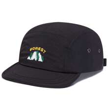 Șapcă de baseball pentru bărbați, cu uscare rapidă, brodare cu litere și frunze FOREST, 1 buc., stil streetwear, protecție solară, casual, cu 5 panouri, potrivită pentru primăvară, toamnă, activități în aer liber, călătorii, plajă