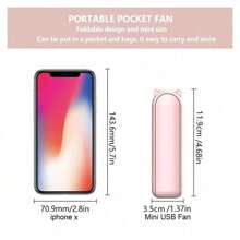 SULVGO 1200mAh Multifunctional Foldable Mini Fan - Rechargeable Handheld Cooler For Home Use, Perfect As A Compact Travel Essential