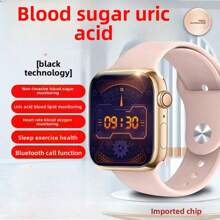Blood Glucose Smartwatch – Precision Uric Acid/Lipid/BP/Heart Rate Monitor With Elderly-Friendly Motion Tracking#K3