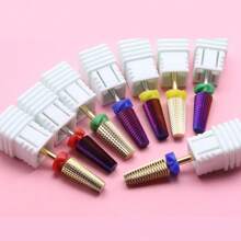 Easy Nail Double Hand Use 5 In 1 Tungsten Steel Nail Milling Drill Bits, Multi-Functional Carbide With High Hardness For Long-Term Gel Removal, 2.35mm Shank Diameter