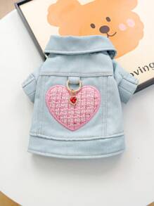 1 pieza Ropa para mascotas para perros y gatos, caniche, teddy, perros pequeños y cachorros, ropa exterior cómoda, elegante y linda