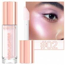 1pcs Liquid Highlighter - Shimmering Highlighter With Buildable Glow, High Quality & Long-Lasting Formula, Multi-Use As Eyeshadow, Facial & Body Highlighter For Parties, Stage Makeup, Everyday - Lightweight Liquid Shine For Cheeks, Eyes, Shoulders, Clavicle - Makeup Essential, Party Glow, Clear Glass Packaging, Precise Cap Design, Glossy Finish, Smooth Application, Festival Goers - 彩色 - 查看 14