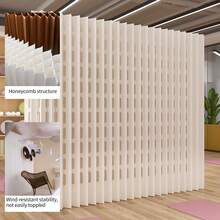 Raumteiler,Schlafzimmer,Multifunktionaler klappbarer Raumteiler aus Kraftpapier, ideal für Wohnzimmer, Büros und Schönheitssalons. - Weiss - Übersicht 8