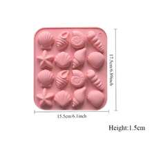 1pc Custom Seashell Beach Chocolate Silicone Molds Ocean Themed Cake Baking Molds For Candy Fondant Cupcake Cookie Dessert DIY Suppies