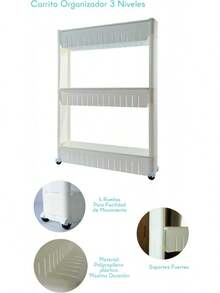 The Navika Carrito Organizador Cocina - Mueble Organizador y Exclente Organizador Cocina o Organizador Baño - Opción de alacenas para Cocina - Lavandería Alacena Almacenamiento Estante Repisas - 1 - Ver 2