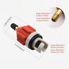 1pc Kayak Paddle Board Inflatable Valve, Boat Air Valve Adapter, Fishing Boat Inflatable Raft Rubber Boat Valve Adapter, Inflatable Valve Nozzle, Air Valve Adapter, Suitable For Kayak, Inflatable Sofa - Multicolor - View 6