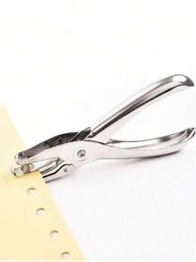 坚固耐用的金属手持式打孔器：直径 6 毫米圆形，盒装，办公专用。操作简便，是家庭办公室、学校、工作场所的理想之选。非常适合上班族、学生、教师、行政人员和手工爱好者。