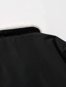 Chaqueta para hombre, chaqueta bomber con forro polar resistente al viento y cálida, chaqueta de trabajo con cuello de piel, para otoño/invierno