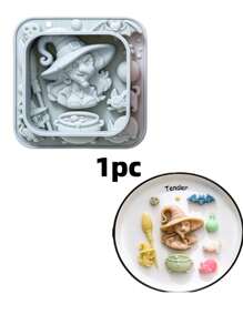 1 pièce Moule en silicone, matériau en silicone, série Halloween, squelette, citrouille, thème sorcière, moule en silicone thème citrouille squelette, ustensile de cuisson, moule à gâteau et chocolat, bac à glaçons, moule à résine