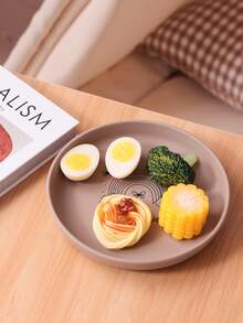 1件个性化定制姓名和图案儿童硅胶餐具圆形吸盘喂食训练儿童餐具纯色按需印刷食物储存 - 多色1 - 查看 8