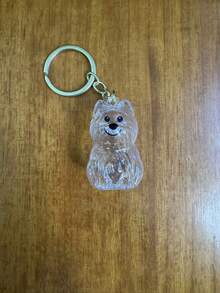 1个透明狗狗收纳胶囊钥匙扣，送给猫狗爱好者的趣味礼物 - 透明椭圆形钥匙扣配件，适合猫咪爱好者和宠物主人，无需电池，可作学校、汽车配件，哥特风、Y2K风格，透明盒子毛绒小狗钥匙扣 - 可挂在包包或钥匙上，可爱的日常配件，通勤必备，也是送给宠物爱好者的礼物 - 彩色 - 查看 20