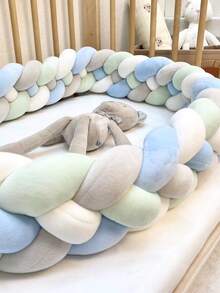 1pc Multi-Color Optional 4-Strand Braided Twisted Bed Guard Decor Baby Bed Rail Newborn Children Anti-Collision Soft Padded Baby Crib Guard Rail - Multicolor - View 21
