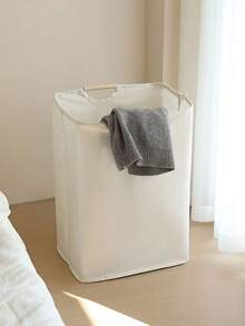 1 件可折叠洗衣篮，经典款式，多功能家居收纳盒，适用于卧室、浴室 - 米色 - 查看 2