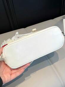 经典百搭时尚鳄鱼纹手提包，女士斜挎包/单肩包，简约皮革手提包/邮差包，圆顶提手手提包，配有可调节肩带，通勤公文包/斜挎包 - 彩色 - 查看 10