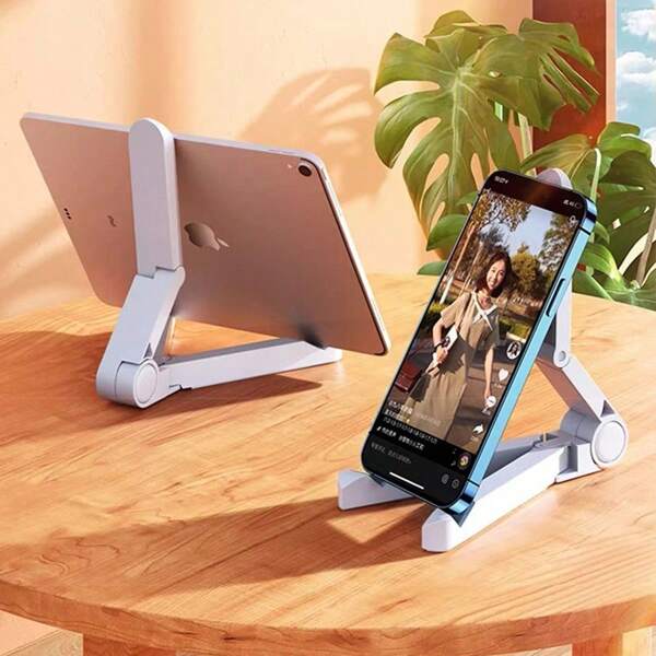 Supporto regolabile e versatile per Tablet, E-reader e Smartphone - Supporto portatile multi-angolo per live streaming, visione video e apprendimento online - Realizzato in materiale ABS durevole