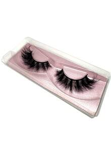 10/16/21 Pairs Fluffy&Thick 3D False Eyelashes With Glitter Paper Box,Lashes Bulk Christmas Gifts,3D Cat Eye Eyelashes Natural Soft,Protable, Makeup Manga Lashes,Dramatic Messy Mink Lashes Wispy, Individual Package Faux Mink Lashes Wholesale - 黑色 - 查看 4