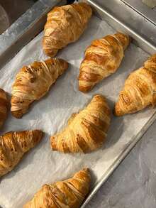 2 Piezas De Bandeja De Horneado Rectángular de Aluminio, 45cm x 31cm, Gran Capacidad, Adecuado Para Hornear Galletas, Pan, Macarrones, Verduras Al Horno - Gris Claro - Ver 8