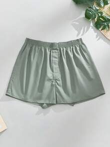 3条装男士棉质印花经典格子时尚舒适芦荟裤