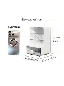 多功能办公桌收纳盒 - 笔筒和储物盒，办公室、宿舍必备，轻巧，无需电源