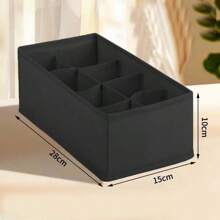 Juego de 4 cajas de almacenamiento de gran capacidad para armario, organizador de cajones para calcetines y ropa interior, organizador de armario y caja de almacenamiento plegable de tela para bragas, sujetadores, calcetines y corbatas