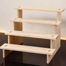 多层化妆品、模型、珠宝展示架 - 木質色 - 查看 6