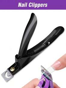 Magnetic Nail Clippers, Acrylic Nail Clippers, Artificial Nail Trimmer, Sharp Blade Manicure Pedicure Tool, Suitable For Salon And Home Nail Art, Adjustable Size Magnetic Nail Clippers For Acrylic Nails - Black Nail Clippers, Manicure Tools, Nail Care Supplies, Nail Clippers, Nail Art Tools - Black - View 11