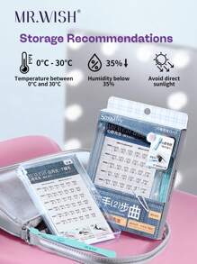 MR.WISH 36pcs Glue-Free Eyelashes - Moonlight Series White Eyelashes - Commute No-Makeup Face Daily Light Makeup For Work, Commute, Gathering With Friends, Inverted Positioning Technology, Versatile MR.WIISH False Eyelashes - J - View 7