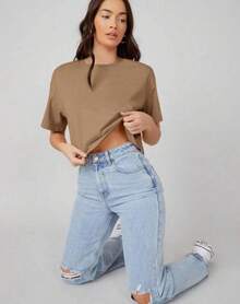Women T-Shirts - Camel - View 2