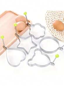 1 件加厚不锈钢心形鸡蛋模具、创意鸡蛋圈模具、不粘易清洗鸡蛋造型器、早餐鸡蛋烹饪工具、厨房 DIY 心形鸡蛋模具、耐热鸡蛋制作器、有助于制作完美的心形煎蛋、厨房烹饪小工具、适用于厨房、烘焙、早餐、午餐鸡蛋制作、厨房配件、厨房必需品、厨房工具、厨房用品、烘焙用品（颜色随机） - 彩色 - 查看 9