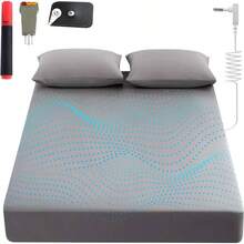 Grounding Sheets King, 90 Organic Cotton+ 0 Pure Silver Fiber, Grounded Bed Sheet Kit, Deep Pocket Grounded Bed Sheet, Relieves Pain - Used For Healthy Sleep Herapy(Gray, King) - 灰色+雙 - 查看 1