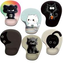 Tấm lót chuột hỗ trợ cổ tay, Tấm lót chuột công thái học có kê tay, Tấm lót chuột thoải mái có kê tay êm ái, Phù hợp với đế chống trượt, Máy tính, Máy tính xách tay, Văn phòng và Gia đình - Nhiều màu - Xem 2