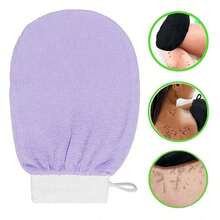 Korean Exfoliating Gloves (1 Set) Exfoliating Gloves Visibly Removes Dead Skin, Ideal For Spray Tan Or Pilosebaceous Keratosis, Body Scrub Made Of 100% Viscose Fibers,Bag,Organizer,Storage,Hair Clips
