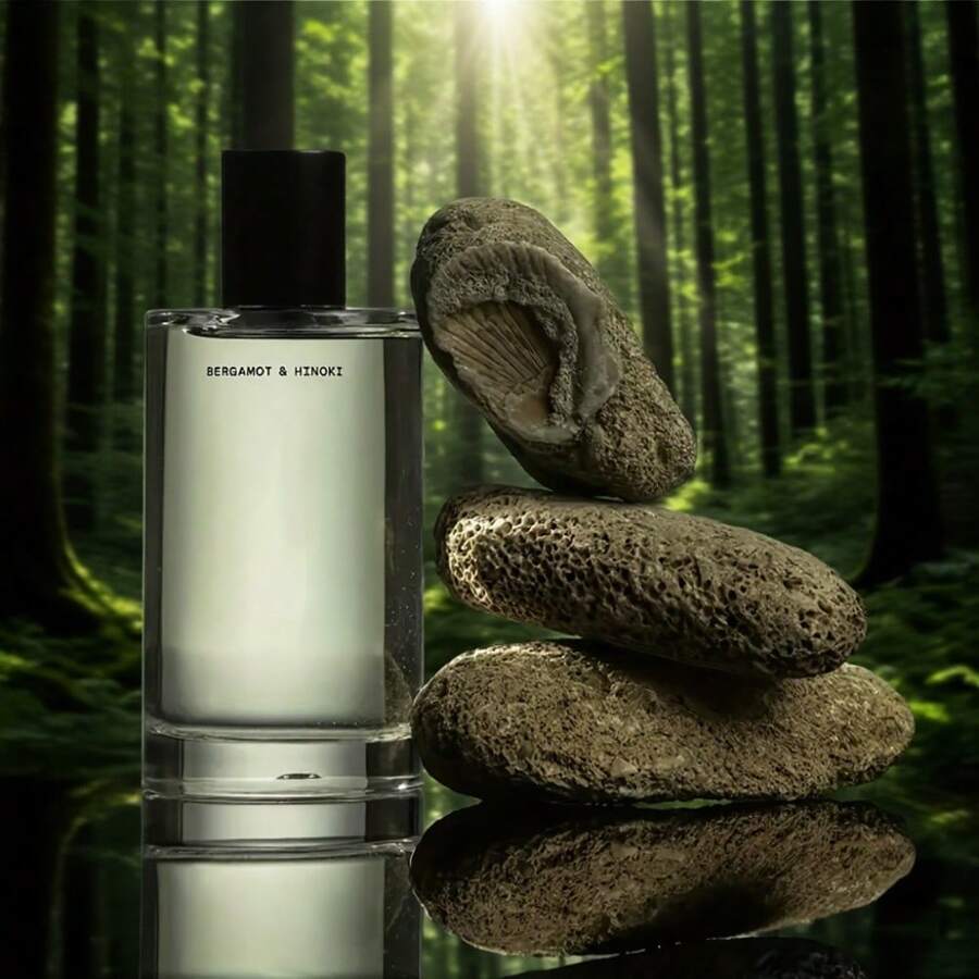 Moisturizing Body Mist – Bergamot & Hinoki | Vegan, Non-Irritating For Men & Women (With Red Algae) - 白色 - 查看 1