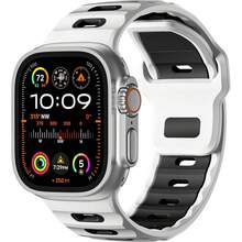Color Blocking Sport Band Compatible With Apple Watch Ultra Men Women 49mm 46mm 45mm 44mm 42mm 41mm 40mm 38mm, Soft Silicone Strap Solo Loop Wrist Bands Compatible With IWatch Series 10 9 Ultra 2 SE 8 7 6 5 4 3 2 1