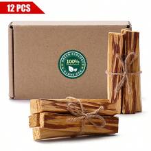 2/5/8/12/22 pièces Bâtons d'encens naturels Palo Santo, bois sacré de haute qualité, idéal pour le yoga et la méditation - Purificateur d'air et anti-stress pour la maison, avec boîte cadeau - Parfait pour la Fête des Pères, la Fête des Mères et Pâques - Palo Santo - Voir 12