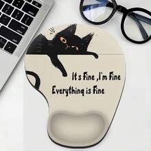 Mouse Pad Wrist Support, Ergonomic Mouse Pad With Wrist Rest, Comfortable Mouse Pad With Smooth Wrist Rest, Suitable For Non Slip Base, Computer, Laptop, Office And Home - Multicolor - View 12
