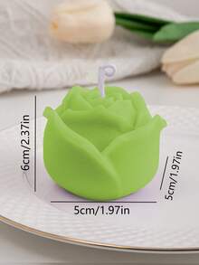 1pc Tulip Scented Candles, Long-Lasting Fragrance, Handmade Home Decoration, Romantic Atmosphere, Bedroom, Living Room, Suitable For Birthday And Holiday Gifts Graduation