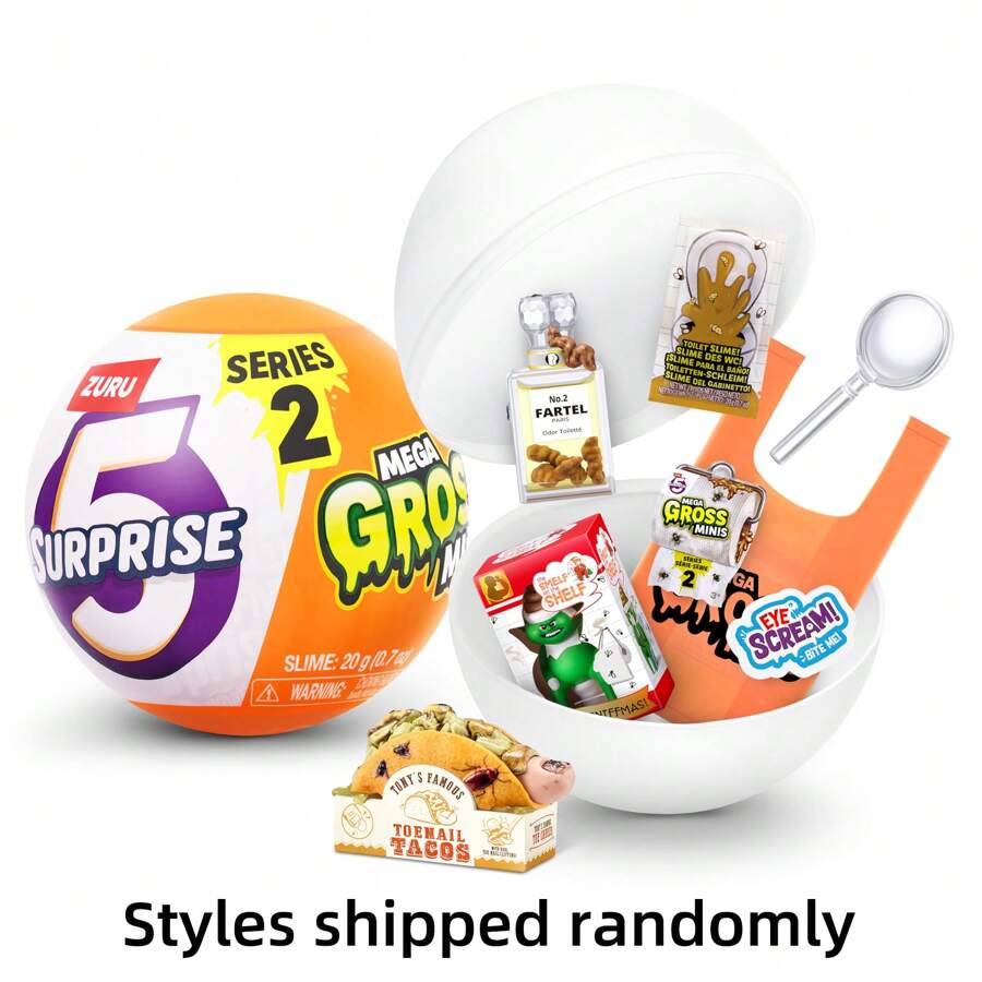 ZURU 5 Surprise Mega Gross Minis Series 2 Boys, Mystery, Collectible, Mini, Parody, Slime - Mega Gross Minis - View 1