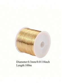 100米/卷 高品质不锈钢首饰线，不褪色、防锈、不易变色、经久耐用，适用于手链、项链DIY、串珠、首饰绳、手工编织等。 - 彩色 - 查看 8
