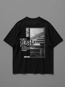 Oversized Streetwear Shirt 100% Cotton Wide Oversized Streetwear Shirt - Black - View 2